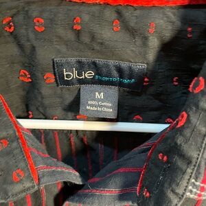 Blue Pronto Uomo Black and Red Shirt